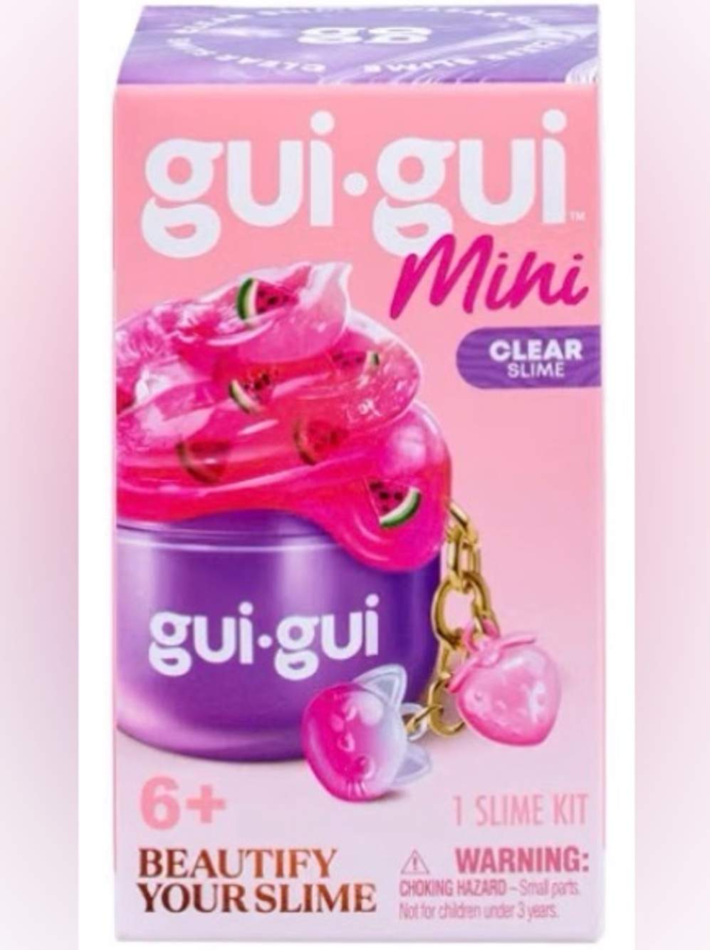 gui·gui Mini Clear Pink Slime Kit